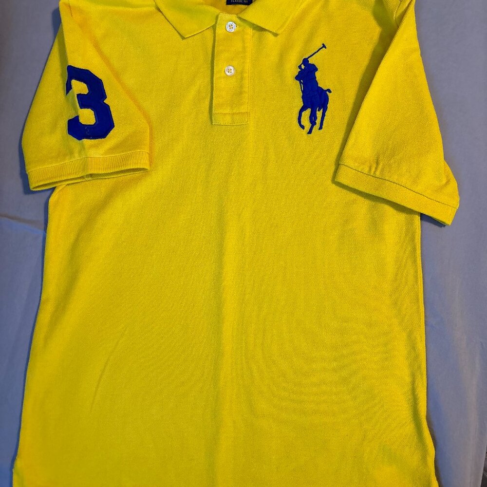 Polo Ralph Lauren Bright Yellow Boys Size M (10-12) Short Sleeve Shirt